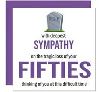 Funny 60th Birthday Card - Sorry on the loss of your Fifties - Banter Joke Humour Bday Sixtieth Birthday Card Gift