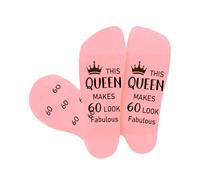 Funny 60th Birthday Gifts for Women Mum Grandma Sister Friend Socks Women Novelty Socks Special Mothers Day Gifts Ideas for Her Presents Christmas Thanksgiving Valentine's Day Anniversary Retirement