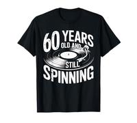 Funny 60th Birthday Vinyl Record Retro 60 Years Old Birthday T-Shirt