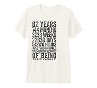Funny 62nd Birthday Shirt Old Meter Funny 62 Year Old Gifts Premium T-Shirt