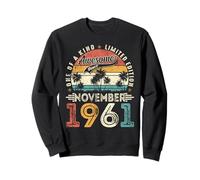 Funny 64 Years Old Vintage November 1961 64th Birthday Men Sweatshirt
