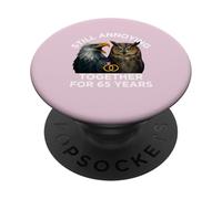 Funny 65th Anniversary Still Annoying Couple 60 Years PopSockets Adhesive PopGrip