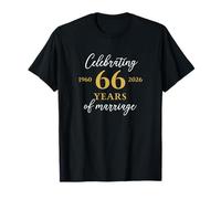 Funny 66 Years of Marriage 1960 66th Wedding Anniversary T-Shirt