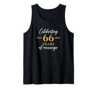 Funny 66 Years of Marriage 1960 66th Wedding Anniversary Tank Top