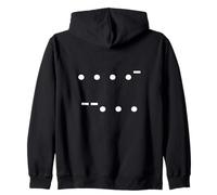 Funny 67 Gen Z Meme Design Morse Code Zip Hoodie