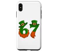 Funny 67 Leprechaun Hat Beard Six Seven St Paddy Kids Case for iPhone XS Max