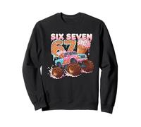 Funny 67 Meme 6 7 Six Seven Monster Turk Drip Ice Cream Sweatshirt