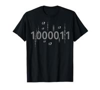 Funny 67 Meme Binary Code Math Teacher Brainrot Joke T-Shirt