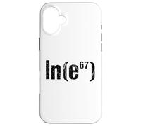 Funny 67 Meme Elementary Math Teacher 67th Birthday Brainrot Case for iPhone 16 Plus