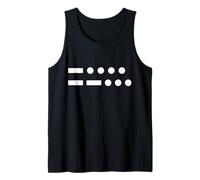 Funny 67 Meme Morse Code Minimalist Hams & Geeks Slang Humor Tank Top