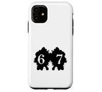 Funny 67 Meme Rorschach Test Inkblot Viral Psychology Humor Case for iPhone 11