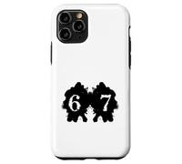 Funny 67 Meme Rorschach Test Inkblot Viral Psychology Humor Case for iPhone 11 Pro