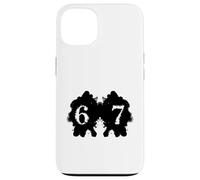 Funny 67 Meme Rorschach Test Inkblot Viral Psychology Humor Case for iPhone 13