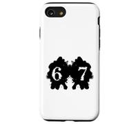 Funny 67 Meme Rorschach Test Inkblot Viral Psychology Humor Case for iPhone SE (2020) / 7/8