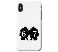 Funny 67 Meme Rorschach Test Inkblot Viral Psychology Humor Case for iPhone X/XS
