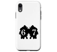 Funny 67 Meme Rorschach Test Inkblot Viral Psychology Humor Case for iPhone XR