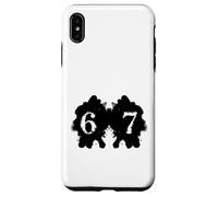 Funny 67 Meme Rorschach Test Inkblot Viral Psychology Humor Case for iPhone XS Max