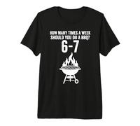 Funny 67 Meme Six Seven BBQ Barbeque Premium T-Shirt