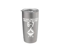 Funny 67 Meme Six Seven BBQ Barbeque Stainless Steel Insulated Tumbler