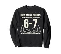 Funny 67 Meme Six Seven Camping Outdoors Sweatshirt