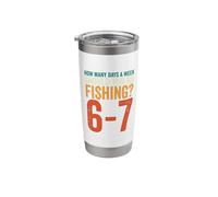 Funny 67 Meme Six Seven Fish Fishing Retro Stainless Steel Insulated Tumbler