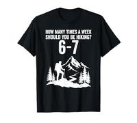 Funny 67 Meme Six Seven Hiking Outdoors T-Shirt