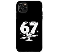 Funny 67 Seesaw Cartoon Sixty Seventh Birthday Case for iPhone 11 Pro Max