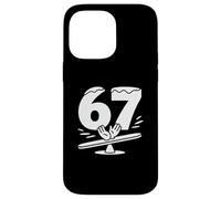 Funny 67 Seesaw Cartoon Sixty Seventh Birthday Case for iPhone 14 Pro Max