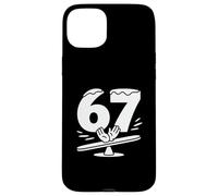 Funny 67 Seesaw Cartoon Sixty Seventh Birthday Case for iPhone 15 Plus