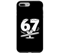 Funny 67 Seesaw Cartoon Sixty Seventh Birthday Case for iPhone 7 Plus/8 Plus
