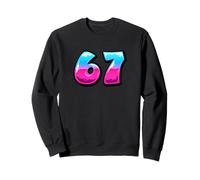 Funny 67 Shirt Middle School 6 7 Funny 67 Meme Pink Blue Sweatshirt