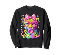 Funny 67 Six Seven Meme Leopard Bubblegum Coquette Bow Girls Sweatshirt