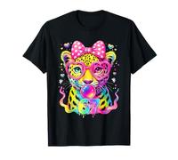 Funny 67 Six Seven Meme Leopard Bubblegum Coquette Bow Girls T-Shirt