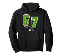 Funny 67 Soccer Player Six Seven Soccer Sports Team Pullover Hoodie