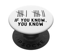 Funny 67 Tally Marks If You Know Meme Gen Alpha Slang PopSockets Adhesive PopGrip
