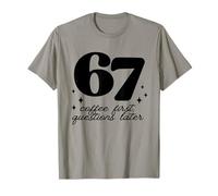 Funny 67 Teacher Coffee First Brain Rot School Gen Alpha T-Shirt