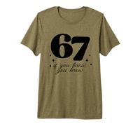 Funny 67 Teacher If You Know School Gen Alpha Slang Premium T-Shirt