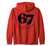 Funny 67 Teacher If You Know School Gen Alpha Slang Zip Hoodie
