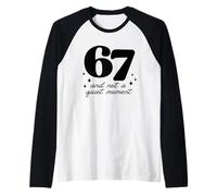 Funny 67 Teacher Not A Quiet Moment Meme Gen Alpha Slang Raglan Baseball Tee