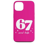 Funny 67 Teacher Send Help School Gen Alpha Slang Case for iPhone 13