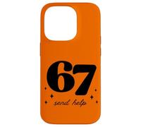 Funny 67 Teacher Send Help School Gen Alpha Slang Case for iPhone 14 Pro