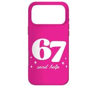 Funny 67 Teacher Send Help School Gen Alpha Slang Case for iPhone 17 Pro Max