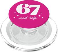 Funny 67 Teacher Send Help School Gen Alpha Slang PopSockets PopGrip for MagSafe