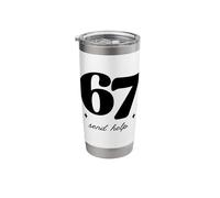 Funny 67 Teacher Send Help School Gen Alpha Slang Stainless Steel Insulated Tumbler