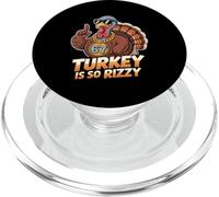 Funny 67 Thanksgiving T-Shirt Six Seven Turkey Is So Rizzy PopSockets PopGrip for MagSafe