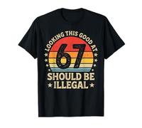 Funny 67 Year Old Gag Humor Bday Vintage 67th Birthday T-Shirt