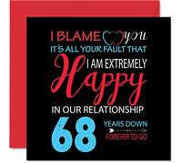 Funny 68th Anniversary Card for Wife or Husband
