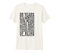 Funny 69th Birthday Shirt Old Meter Funny 69 Year Old Gifts Premium T-Shirt