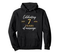 Funny 7 Years of Marriage 2019 7th Wedding Anniversary Pullover Hoodie