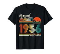 Funny 70 Year Old January 1956 Vintage 70th Birthday Men Dad T-Shirt